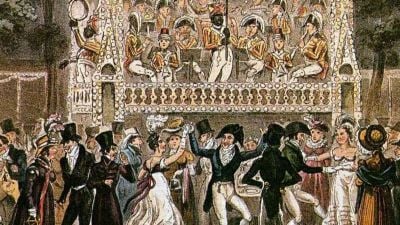 Painting of an 18th Century party