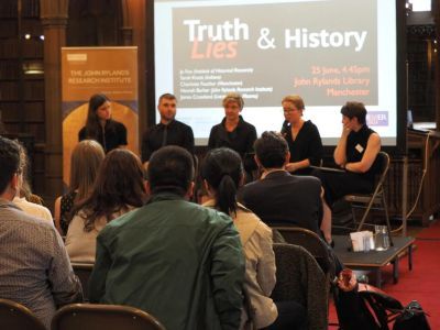 Truth Lies and History panel